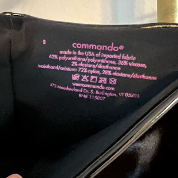 Latex like Commando leggings with lining - Picture 4 of 4